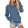Fulidngzg Felpa Donna Senza Cappuccio Scollo a V in Pile e Cotone Maglione Invernale Autunno Elegante Casual Leggera Felpe Termica Curvy Comoda Oversize Y2K Primaverile per Sportivo Case,Viola,XXL