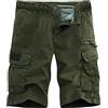 MJGkhiy Pantaloncini Corti Uomo da Lavoro Eleganti Cargo Militari Shorts Multitasche Traspirante Bermuda Short Classico da Uomo Vintage Shorts Vintage Cotone Cargo Shorts Bermuda Da Lavoro Uomo Estivi