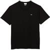 Lacoste Jersey di Cotone Girocollo da Uomo, Nero/Bianco, 4XL Grande