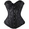 Fulidngzg Corpetto Top Donna Modellante XS-7XL con Lacci Regolabili e Chiusura a Ganci Supporto Seno Bustino Corsetto Stringivita Elegante Casual per Cerimonia Halloween Cosplay o Ballo Yoga,Viola,XXL