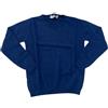 ECO CASHMERE Maglione Girocollo Donna in Misto Cachemire, Prodotto in Umbria (Blu Deep, XXL)