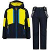 CMP Set Tuta Sci da Bambino in Twill, 35W0294 (Winter Sun/Blu Scuro, 110)