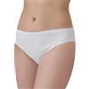 Felis Confezione da 6 Slip Donna Classico, Cotone Liscio con Pizzo, Mutande Donna Bianche, Traspiranti e Comode, Sgambate