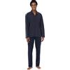 RAGNO Pigiama Uomo Interlock Invernale Aperto Davanti con Colletto Tasche e Taschino Articolo U686N7, 139F Fantasia Notte, Taglia 48