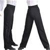 WJLYDM Pantaloni da Ballo Latino da Uomo, Pantaloni da Ballo Latino Moderni da Sala, Pantaloni da Ballo for Ragazzi, Pantaloni da Ballerino Neri in Raso(Size 1.7 Waist 61)