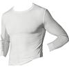 PEROFIL - Maglia Manica Lunga Girocollo da Uomo, 4/M, Bianco