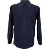 BE BOARD Polo Manica Lunga Taglie Forti Jersone Carbon Brush Invernale 9026C Colore Blu (8XL)