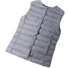 xitoio Gilet Piumino Trapuntato Ultraleggero da Donna Gilet Leggero Imbottito in Piuma Senza Maniche Giubbotto Smanicato per Signore, Grigio scuro, 3XL