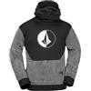 Volcom Felpa con Cappuccio da Uomo in Pile Hydro, Nero S5, M