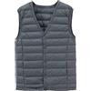 Generic Rash Vest - Gilet tattico da uomo, ultra leggero - Piumino senza maniche ripiegabile per uomo, gilet trapuntato con scollo a V, gilet isolante impermeabile e antivento, Marina Militare, L