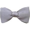 Remo Sartori - Papillon in Seta da Smoking da Annodare, Made In Italy, Uomo (GRIGIO)