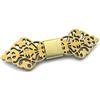 GIGETTO 1910 GIGETTO Papillon in legno Barocco Nodo ecopelle Oro
