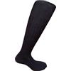 calze college Infinity 12 Paia Calze Lunghe Uomo Sanitaria Caldo Cotone 100% Morbide di qualità Relax Riposanti Elasticizzate (12Paia Nero)