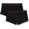 Emporio Armani Trunk - Nastro Elastico da Uomo, Confezione da 2, Black Eagles/Black, M