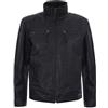 Infinity Leather Giacca da Moto da Uomo in Pelle Nera Brando L
