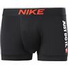 NIKE Dri-Fit Essential Micro, Boxer da Uomo in Microfibra (IT, Testo, M, Regular, Regular, Black Team Orange)