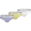 Calvin Klein Bambina Slip Confezione da 3 Slip Bikini, Multicolore (Purpleheather/Elfinyellow/Pcwhite), 8-10 Anni