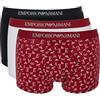 EMPORIO ARMANI 3-Pack Trunk, Bermuda Uomo, Blue/Blue/Blue,