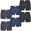 Fontana Calze 6 Paia di Boxer Uomo in Cotone Elasticizzato Taglia 7-54/56