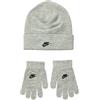 Nike Futura Ensemble Set Composto da berretto e guanti per bambini Dk Grey Heather One Size