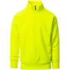 PAYPER Miami+ Felpa da Uomo a Manica Lunga Mezza Zip con Collo Alto, Colore: Giallo Fluo, Taglia: L