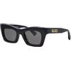 GUCCI Womens GG1773S Sunglasses, Black-Black-Grey, 50, nero-nero-grigio, 3XL