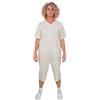 FERRUCCI COMFORT Pigiama Sanitario Estivo Maniche Corte Pantaloni Corti - 9012/6 - Cerniera sul Dorso e Interno Gambe, per Anziani, Alzheimer, Incontinenza (IT, Testo, L, Regular, Regular, Maschile)