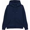 Siry Work Felpa con Cappuccio e Zip da Uomo, Tasche a Marsupio, Felpata internamente, Orlo Inferiore e Polsini in Costina, 100% Cotone all'Esterno (IT, Testo, XL, Regular, Regular, NY - Navy)