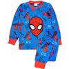 Marvel Spider-Man Pigiama Boys Kids Super Soft Fleece T-Shirt Bottoms Pjs 3-4 Anni