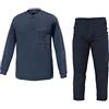 Navigare Pigiama Uomo Taglie Forti 56/58/ 60 Cotone Interlock Serafino Art14258B (Navy - 56 / 3XL)