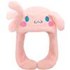 Roffatide Anime bianche orecchie di cane che si muovono cappello saltellante soffice berretto Beanie morbido caldo inverno testa indossare cappelli carino per le donne rosa
