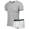 Juventus Completo Scollo V + Boxer 12055 (Anni 14, Grigio Melange)