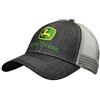 John Deere Charcoal with Neon Yellow Mesh Backing Snapback Hat - 13080411CH00