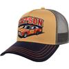Stetson Cappellino Trucker Muscle Car 75 Uomo - cap Berretto Baseball Mesh Snapback, con Visiera, Visiera Estate/Inverno Primavera Estate Autunno Inverno - Taglia Unica Marrone-Blu