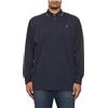 MAXFORT T-Shirt Polo Manica Lunga per Uomo E Ragazzo Taglie Forti (Nero, 4XL)