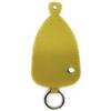 PASSIONE Portachiavi - Astuccio portachiavi - Forma campana - Custodia protettiva - per Chiavi auto e casa - Vera pelle - Made in Italy (Giallo)