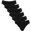 Sloggi Slip da Donna 24/7 Cotton Tai C3p (Confezione da 3), 6 x Nero., 50