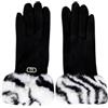 Liu Jo Guanti donna effetto scamosciato nero/zebra C26LJ14 2F5063 T0300 S19D1