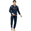 Lotto Pigiama Uomo Cotone Jersey Manica Lunga, Fresco, Varie Fantasie, Taglie M-XXL (IT, Testo, M, Regular, Regular, 1172 Grigio)