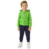 IDO Completo tuta primaverile per bambino 7 anni - 122 cm con felpa zip e cappuccio tema dinosauri