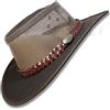 Oztrala Cappello Oilskin Canvas Australian Outback Pelle Mens Black Cowboy Bucket HCKS HCKB UK, Breeze Brown, XL