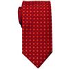 Remo Sartori - Cravatta Lunga Extra Lunga XL in Seta Quadretti, Lunghezza da 155 cm a 175 cm, Made In Italy, Uomo (Rosso, Lunghezza 175 cm)