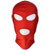 Tingyilan 2 pezzi unisex copertura completa spandex 2nd skin maschere copricapo passamontagna per tempo freddo sci moto,Rosso,L