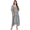 Miss Lavish London Elegante Caftano da Donna, Caftano, Copricostume da Spiaggia, 134-rosso, L