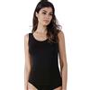 Coconuda Canottiera Donna Cotone Bielastico Elasticizzato Spalla Larga o Stretta - 3 Pezzi Assortiti - S