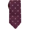 Remo Sartori - Cravatta in Pura Seta Microfantasia, Made In Italy, Uomo (Bordeaux)