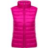 Peuignao Piumino Smanicato Donna Gilet Piumino Donna Leggero Corto Gilet Imbottito Piume Donna Corti Giubbotto Gilet Piuma Trapuntato Imbottiti Donna Oversize Giacca Piumini Senza Maniche Donna Inverno Rosso S
