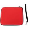 Topiky Case di Trasporto Protettivo EVA Hard EVA per 2DS, con 8 Titolari di Carte da Gioco e Tasca a Rete Interna, Cinghia Elastica e Cinghia Portatile, per gli Accessori per Console (rosso)