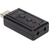 Tomantery Adattatore Scheda USB 2.0 Ad Alta velocità Virtuale a 7.1 per PC Desktop Laptop Netbook, Scheda 3D per OS X, Materiale di Supporto ABS