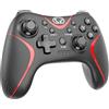 Cehensy Controller interruttore, controller wireless Pro per Switch/Switch Lite/Switch OLED, controller PC Bluetooth con pulsante programmabile, giroscopio a 6 assi, turbo, doppia vibrazione, rosso2